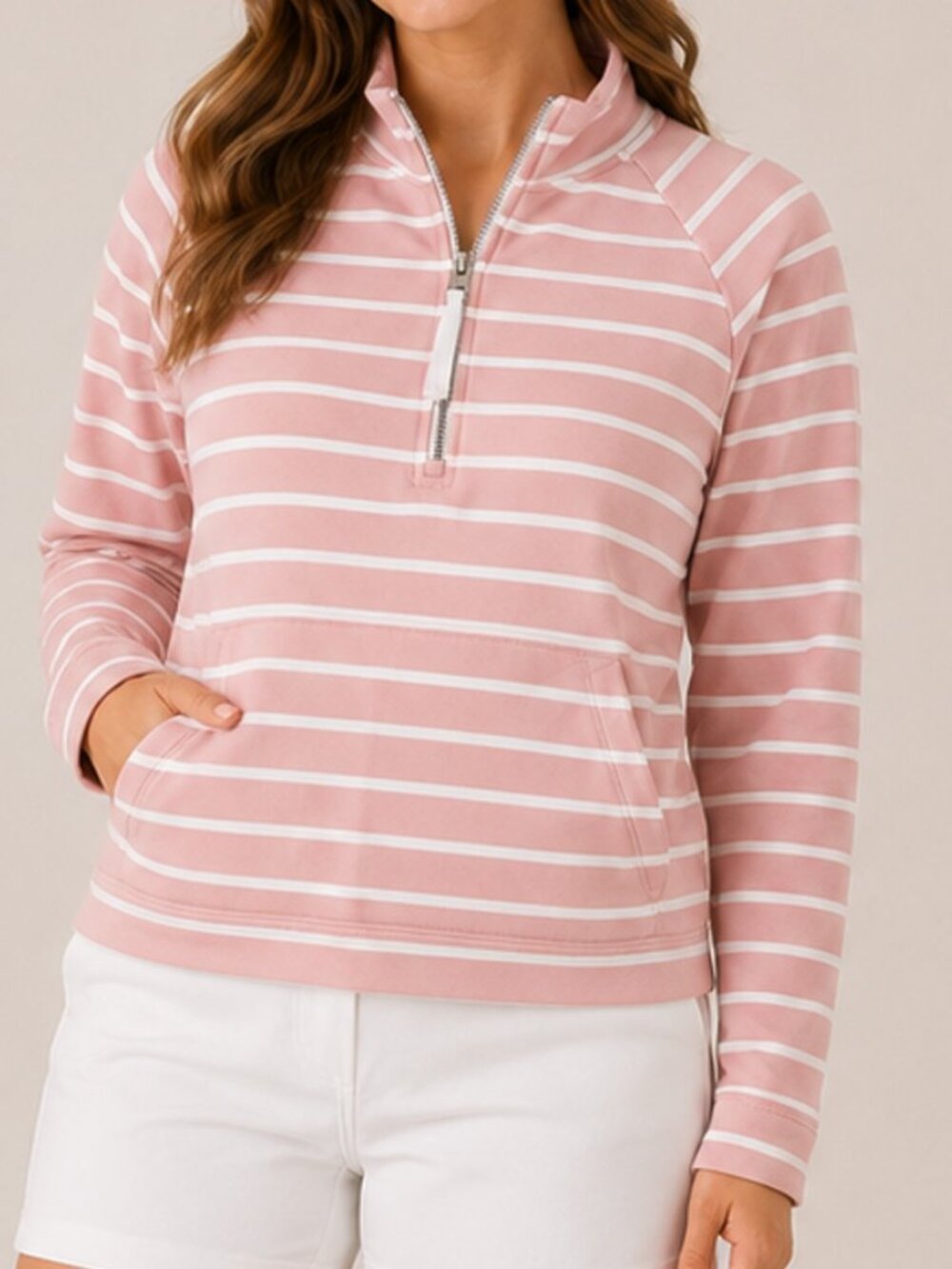Renwick Striped 1/4 Zip Pullover
